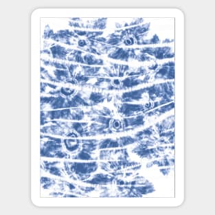 Denim Shibori Tie Dye Sticker